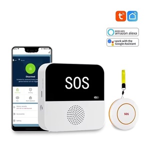 Tuya nhà thông minh người chăm sóc máy nhắn tin cho người già DC5V USB có thể thu phí SOS rơi cảnh báo cuộc gọi khẩn cấp nút hoảng loạn 433Mhz ABS <span class=keywords><strong>wifi</strong></span> ip - Product Image 1