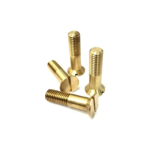 Brass <b>Screw</b> Cheese Head Fastener with Slotted or Drive Rust Resistant for Electrical Panels - Product Image 2