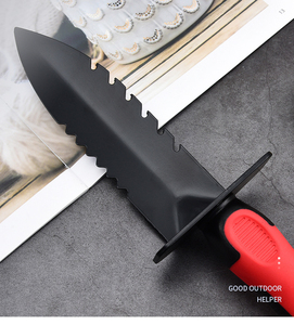 DD3938 Spatule de détection de métaux DIY en acier au carbone avec lame tranchante et bord dentelé, étui de ceinture, personnalisable, support OEM - Product Image 3