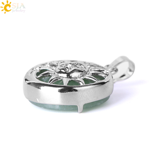 <span class=keywords><strong>CSJA</strong></span>-Pendentif en Quartz Rose, Perle Ronde Naturelle, Chakra Lune, Soleil, Dieu, Énergie, pour la Fabrication de Colliers, F371 - Product Image 3