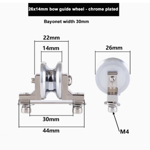Polea de acero cromado para máquina de torsión 500, cubierta de aluminio 26*14 para arco de acero de 30mm de ancho - Product Image 2