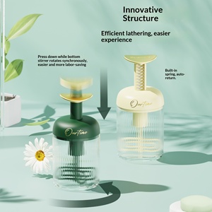 Espumador Rotatorio de Plástico para Limpiador Facial, Champú, Gel de Ducha, Botella de Espuma Especial, Vaso Espumador de Lujo Ligero con Pulsador - Product Image 1