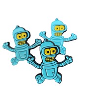 Pin Esmaltado de Robot de Futurama, Broche de Anime, Insignia Personalizada Directa de Fábrica, Regalo Único para Geeks