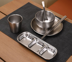 Juego de Cubiertos de Acero Inoxidable 304, Plato para Salsas, Palillos, Cuchara, Juego de Cubiertos para <span class=keywords><strong>Barbacoa</strong></span> de Alta Calidad - Product Image 2