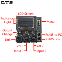 CQ380 Processeur audio multifonction personnalisé pour voiture et maison, classe D, 2 entrées 4 sorties, fréquence d'échantillonnage 96kHz, FIR 1024, amplificateur DSP 24 bits