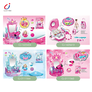 Ensemble de maquillage électrique pour filles B/O, coiffeuse château de rêve, sèche-cheveux, jouet de beauté pour filles - Product Image 6