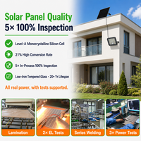 Projecteur solaire super lumineux avec capteur de mouvement PIR, télécommande, étanche IP65, lumière de sécurité multi-usages réglable