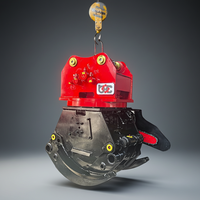 Nouvelle pince de coupe pour excavatrice durable de 10 à 30 tonnes - Accessoire forestier multifonctionnel pour l'exploitation forestière, construction en acier allié motorisée