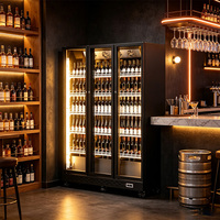 Vitrines Réfrigérées Commerciales à Température Unique avec Porte Vitrée LED pour Bières, Boissons et Spiritueux – Présentoir Internet