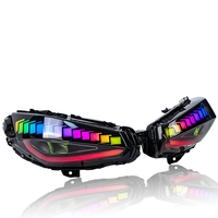 Pour YAMAHA XMAX 300 2023 : Feu arrière LED RGB avec clignotants et fonctions de freinage, pièces de modification certifiées E-mark