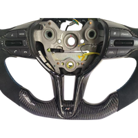 Volant de course en fibre de carbone véritable italienne personnalisé pour accessoires de voiture I30N I20N Elantra Veloster Kona N, YTcarbon