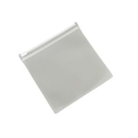 Pochette à bijoux en EVA transparent givré avec logo personnalisé, emballage pour bijoux, sacs en plastique avec petite fermeture éclair pour grandes boucles d'oreilles