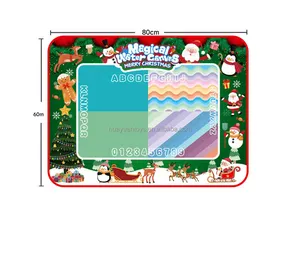 New Large Size Christmas Themed Water Doodle Mat Educational Toys Water Drawing Mat for Kids