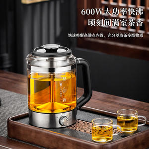 Bouilloire électrique à vapeur Good Lady 1,5 L avec couvercle en acier inoxydable et corps en verre, fonction de maintien au chaud automatique - Product Image 2