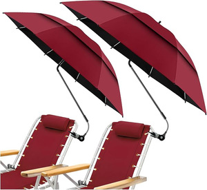 Nouveau pare-soleil extérieur de Protection UV manuelle pour voyage Camping plage avec <span class=keywords><strong>pince</strong></span> de chaise pliante parapluie à <span class=keywords><strong>pince</strong></span> amovible rond - Product Image 6