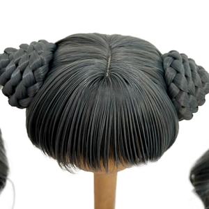 8-9นิ้วทนความร้อนเส้นใยสีดำสีเขียวน่ารัก Updo Wave สังเคราะห์ <span class=keywords><strong>Mohair</strong></span> ตุ๊กตาตุ๊กตา1/3ตุ๊กตา Bjd Wigs - Product Image 1