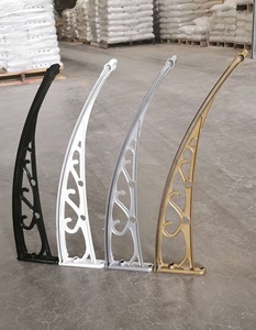 Auvent <span class=keywords><strong>de</strong></span> porte en polycarbonate, pare-pluie et pare-soleil <span class=keywords><strong>pour</strong></span> toit, avec supports arqués et <span class=keywords><strong>abri</strong></span> anti-pluie, résistant aux chocs, durable, prix abordable - Product Image 5