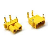 Connecteur original Amass XT30PW mâle femelle XT30PW-F/M adaptateur de prise XT30PW-F XT30PW-M XT30 mise à niveau connecteur PCB à angle droit