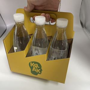 Scatola Regalo in <span class=keywords><strong>Cartone</strong></span> Riciclabile Personalizzata all'Ingrosso per 2, 4 o 6 Bottiglie di Vino e Birra, Trasportino Doppio - Product Image 5