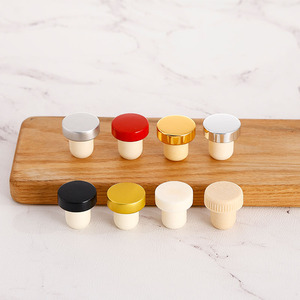 Tappi per Bottiglie a T in Polimero ad Alta Densità per Vino Rosso/Fruttato e Bottiglie di Aromaterapia, Personalizzabili con Logo - Product Image 1