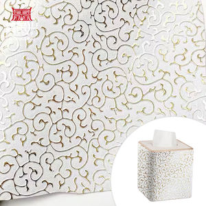 بسعر الجملة جلد صناعي منقوش بطراز ذهبي من كلوريد البولي فينيل لتعبئة الحقائب صندوق أحذية قماش دفتر الملاحظات - Product Image 1