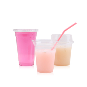 Wholesale customized PLA transparent disposable 92 93 98mm pet cup biodegradable clear plastic cups