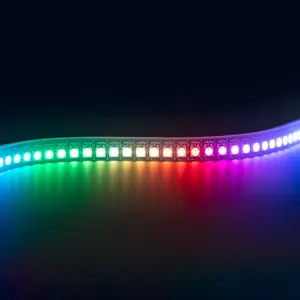 Tira de luces LED de color WS2812, 30LED/m, 5m, con controlador RGB, mando a distancia infrarrojo de 24 o 44 teclas