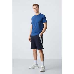 Short en coton coupe standard pour homme Tommylife 100% coton bleu marine basique 81280 - Product Image 6