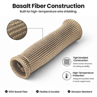 Funda Protectora de Fibra de Basalto para Bujías, Resistente a Altas Temperaturas, Protector de Cables para Cables de Encendido del Motor, Marca Suihua