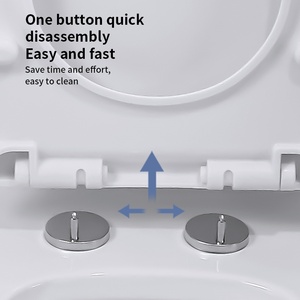 XJJ-9058 Copriwater in Plastica dal Design Moderno Europeo con Chiusura Ammortizzata, Allungato, con 3 Anni di Garanzia per Uso Bagno - Product Image 6