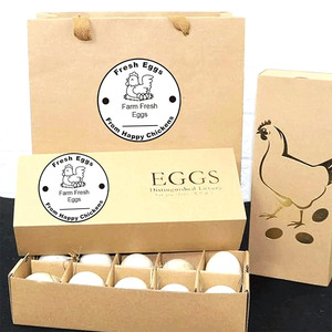 Huevos frescos personalizados Fecha Pegatinas Farmer's Market <span class=keywords><strong>Pollo</strong></span> Huevo Embalaje Pegatinas Etiquetas Granja Huevos frescos Pegatinas - Product Image 5