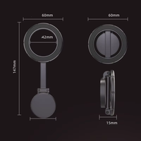 Support de téléphone rotatif à 360 degrés de bonne qualité, utilisation à domicile, sur le bureau, en voiture, en alliage d'aluminium, support magnétique pour téléphone portable pour iPhone