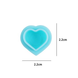 Disposable Tattoo Ink Cups 200pcs Heart Soft Silicone Pigment Holder for Eyebrow <b>Lip</b> Permanent Makeup - Product Image 6