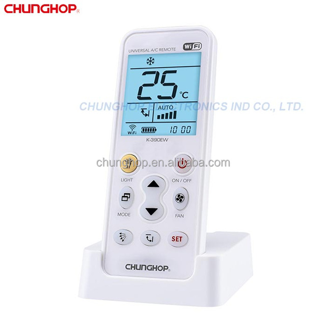 Chunghop K-390EW Automatic Search Smart Ir Universal Ac WiFi Remote Control AC with Display