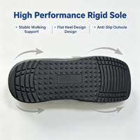 Chaussure post-opératoire ajustable à bout carré et tige haute en maille respirante, idéale pour les blessures au pied, la hallux valgus et la fixation post-opératoire du pied - Grande Vente