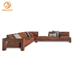 Conjunto de sofás y loveseat de terciopelo para dormir, sofás reclinables personalizados <span class=keywords><strong>en</strong></span> forma de <span class=keywords><strong>l</strong></span> de gran tamaño, color gris y marrón, muebles de ocio - Product Image 2
