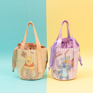 Wholesale <b>Large</b> Capacity Insulated Polyester Fashion Water Bottle Drawstring Closure Tote Bag <b>Cup</b> Sleeve 12.5x12.5x6cm All - Product Image 5