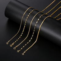 Ensemble de bijoux minimaliste pour femmes, 925 bracelet en argent sterling, plaqué or, chaîne en feuilles d'or, collier à maille plate, chaîne prime