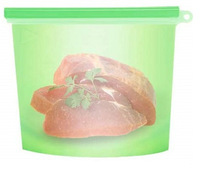 1000ml FDA sacs de stockage en silicone sans BPA de qualité alimentaire sacs en silicone réutilisables pour l'organisation à domicile voyage écologique