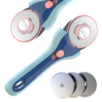 Cutter rotatif confortable de 60 mm pour tissu, coupe-tissu rotatif pour matériaux épais, fournitures de couture et outils de quilting