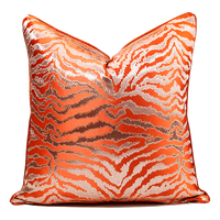 Housses de coussin décoratives 18 x 18 orange pour canapé, fauteuil, maison, ferme