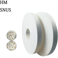 Tissu non tissé de qualité alimentaire certifié CE, 30/35 g/m², papier pour filtres à snus, doux et agréable au toucher, tissu pour sachets de snus, thermoscellable en rouleau