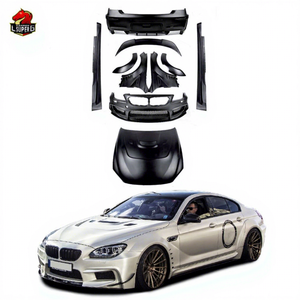 F06 F12 F13 al Kit corpo in stile PD per <span class=keywords><strong>BMW</strong></span> <span class=keywords><strong>6</strong></span> <span class=keywords><strong>serie</strong></span> 640i 650i Gran coupé anteriore posteriore paraurti parafango minigonne laterali FRP cappuccio bodykit - Product Image 1