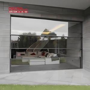 Ventanas de puerta corredera de aluminio Mosquitera de doble acristalamiento Diseño de tres pistas Casa Villa Apartamento Levantar la ventana - Product Image 1