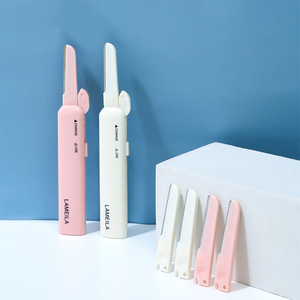 Lmltop Bán Buôn 2Pcs Có Thể Thu Vào Mắt Brow Dao Cạo Với Thay Thế Lưỡi A0880 Trên Khuôn Mặt Tóc Loại Bỏ Lông Mày Tông Đơ Dao Cạo Râu - Product Image 1