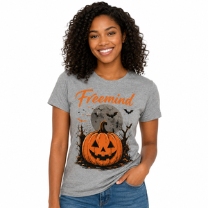 T-shirt d'Halloween pour hommes avec imprimé crâne de squelette effrayant, haut à manches courtes et col rond, doux et léger, pour costume de fête d'Halloween - Product Image 3