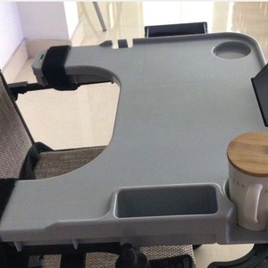 Hubang Dining <b>Table</b> Board 58x53x7.6cm Grey <b>Plastic</b> Minimalist Modern Style Manual Wheelchair Compatible - Product Image 1