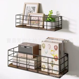 Ironwood <b>Wall</b> <b>Mounted</b> Storage Rack Medium Size Large Capacity For Bedroom Bathroom <b>Shelves</b> - Product Image 3