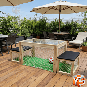 ZDYS - Juego de Fútbol Interactivo para Mesa con Luces LED, Subsoccer, Máquina de Fútbol Bajo la Mesa - Product Image 5