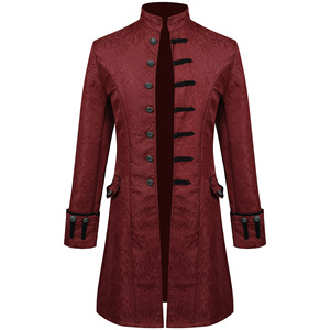 Traje gótico Steampunk para hombre, traje victoriano Medieval Vintage, gabardina/camisa <span class=keywords><strong>de</strong></span> Príncipe renacentista Medieval para hombre - Product Image 3